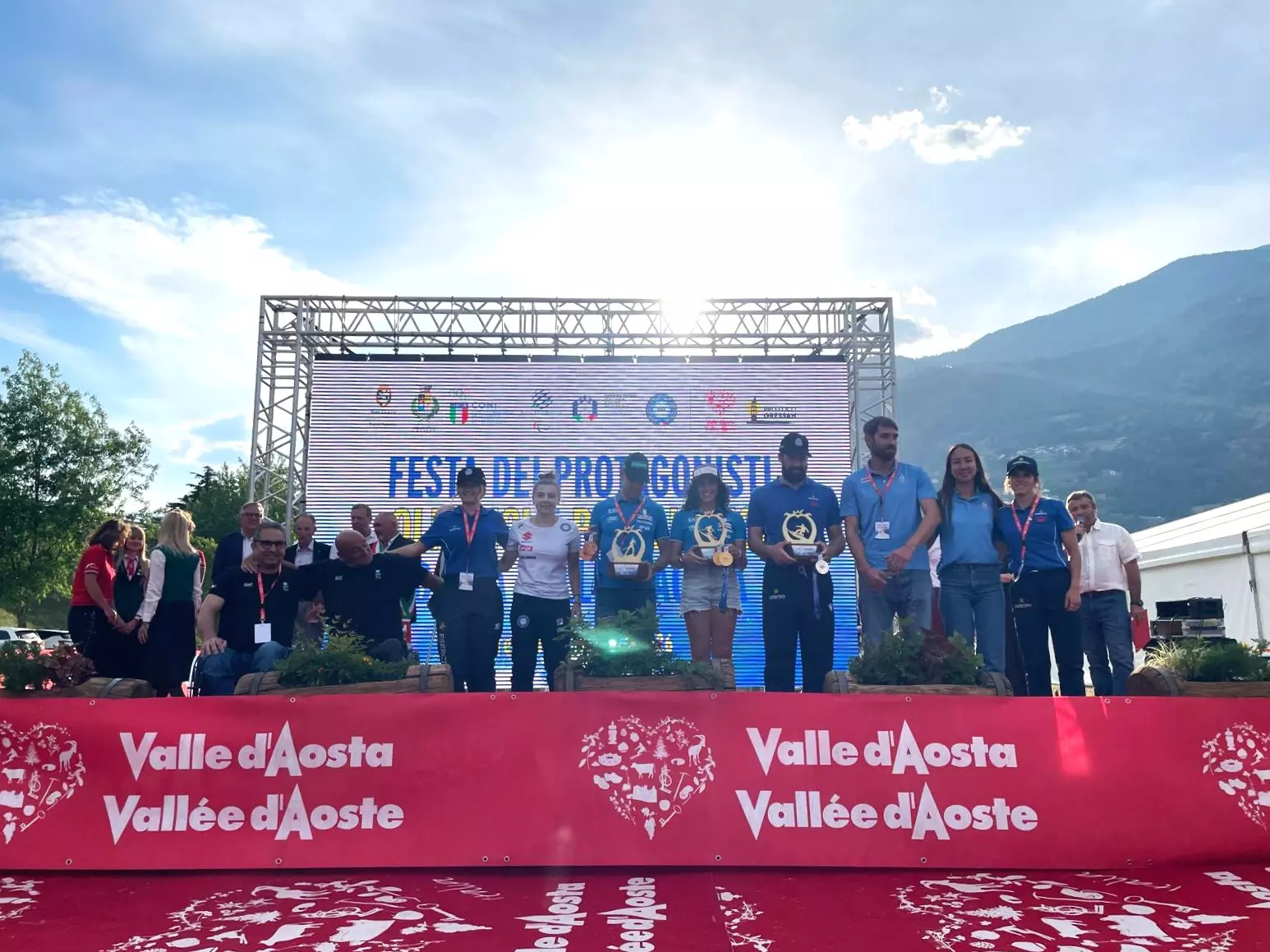 La Valle d'Aosta celebra i suoi eroi olimpici e paralimpici