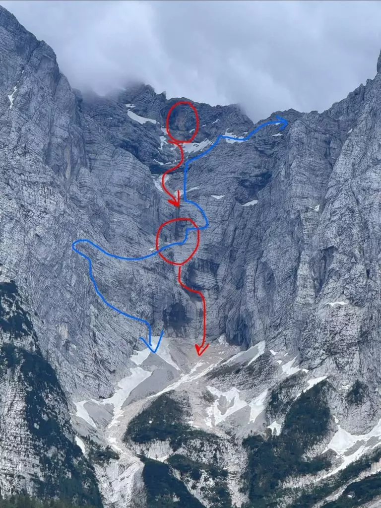 Chiusura della Ferrata "Via della Vita" a causa di una frana sulle Alpi Giulie